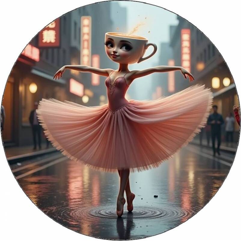 Jedlý papír Ballerina Cappuccina 19,5cm - Pictu Hap