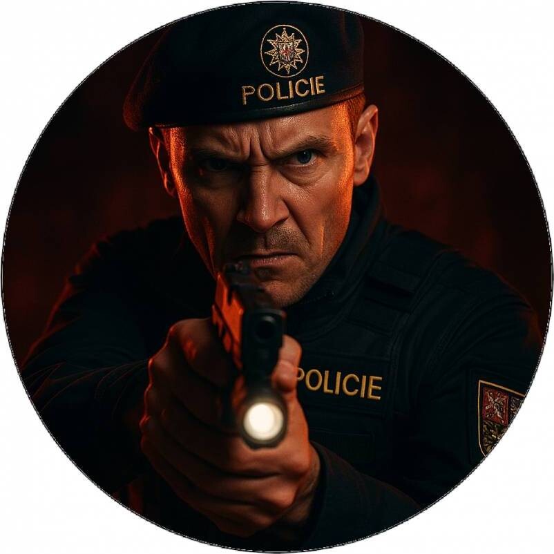 Jedlý papír policie v akci 19,5cm - Pictu Hap