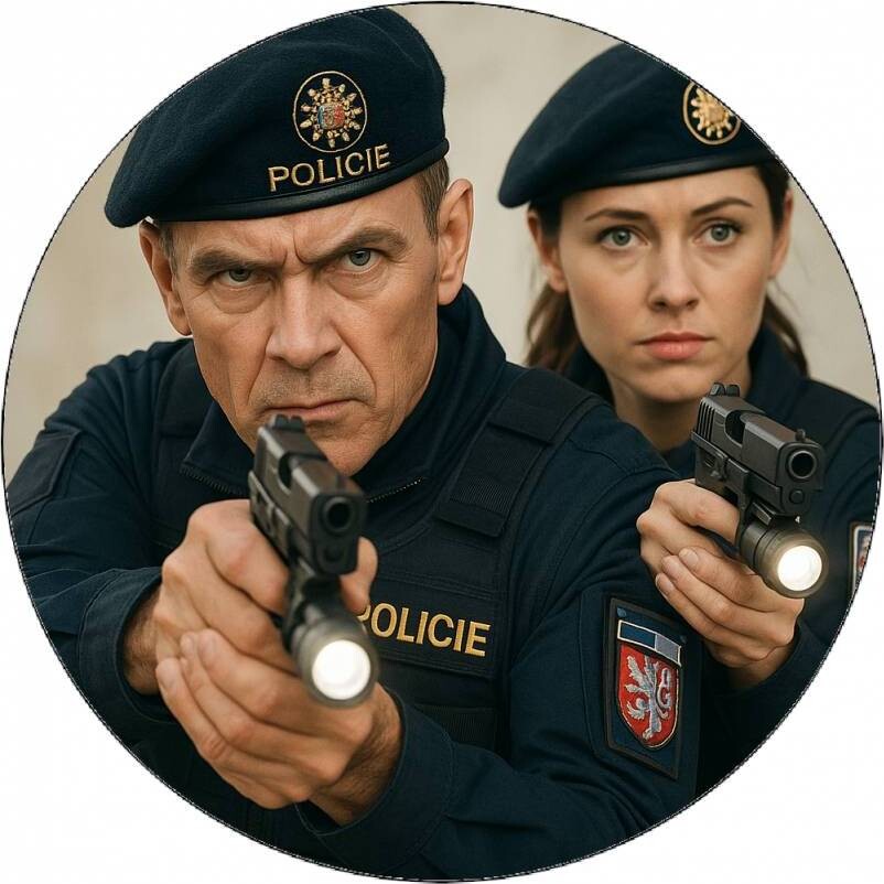 Jedlý papír policie kryj mi záda 19,5cm - Pictu Hap