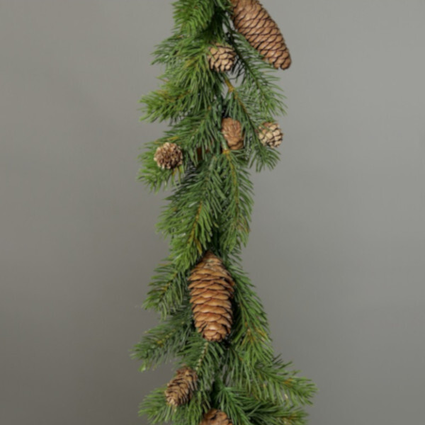 Girlanda z umělých větviček se šiškami 160 cm