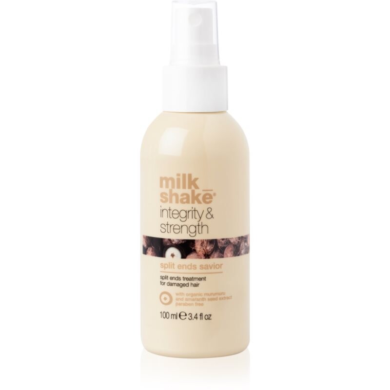 milk_shake® Integrity & Strength Split Ends Saviour bezoplachová péče na roztřepené konečky vlasů 100 ml