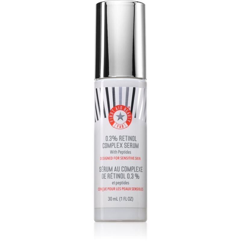 First Aid Beauty 0.3% Retinol Complex Serum protivráskové retinolové sérum s peptidy pro citlivou pleť 30 ml