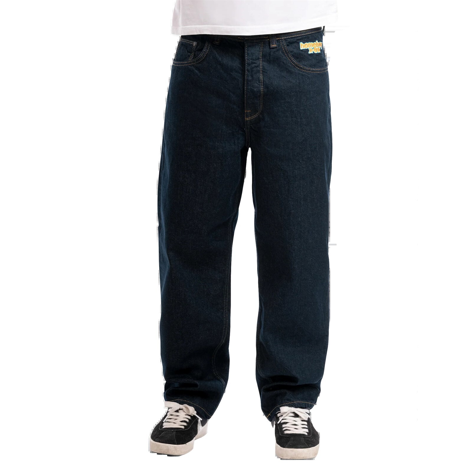 kalhoty HOMEBOY - X-Tra Baggy Denim Indigo (INDIGO-80) velikost: 27/30