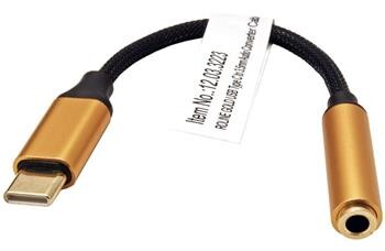 Roline GOLD Adaptér USB C(M) - jack 3,5, sluchátka + mikrofon