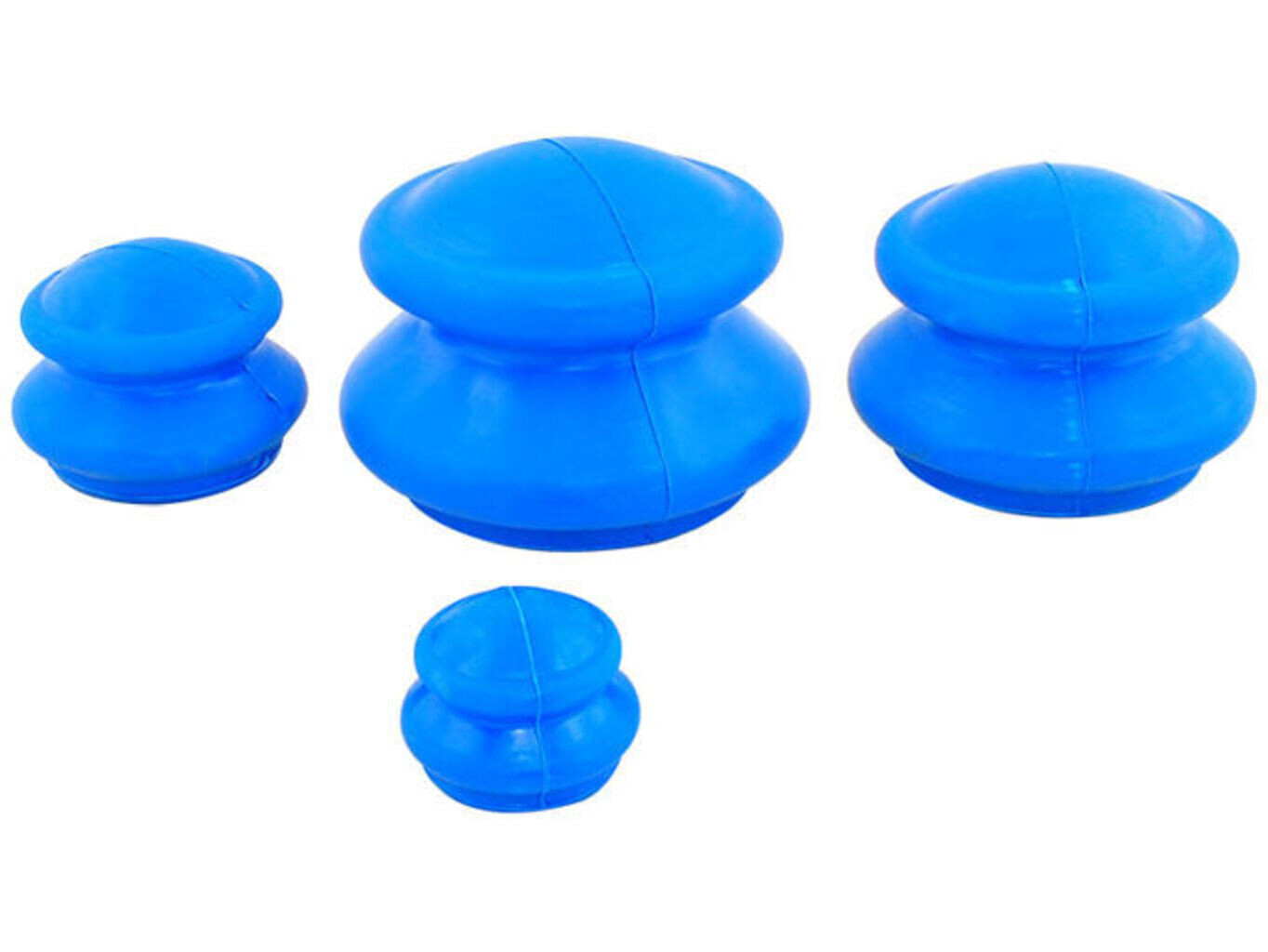 Terapeutické gumové baňky 4 ks Barva: Modrá
