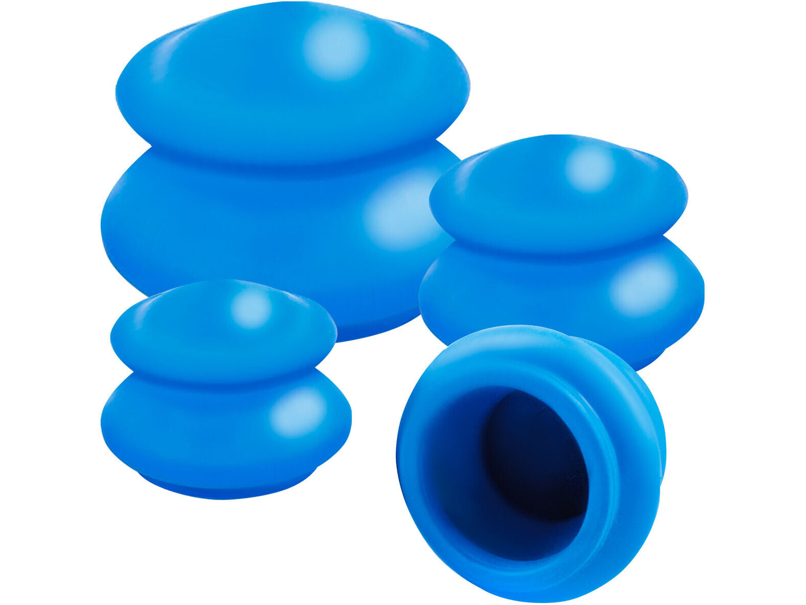 Čínské baňky silikonové 4ks Barva: Modrá