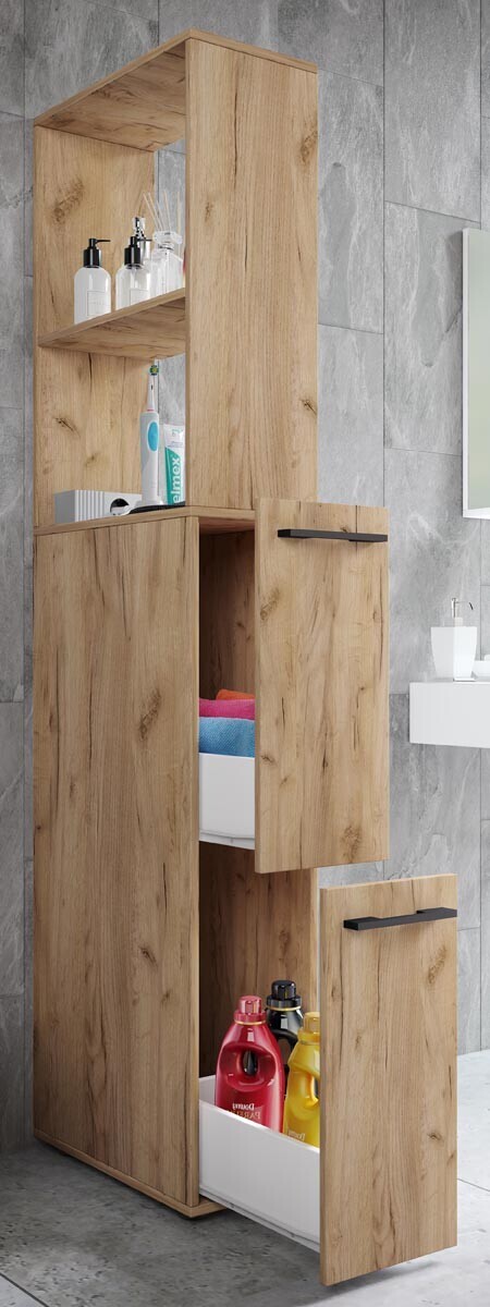 Koupelnová skříňka Sadilo XL, dub medový