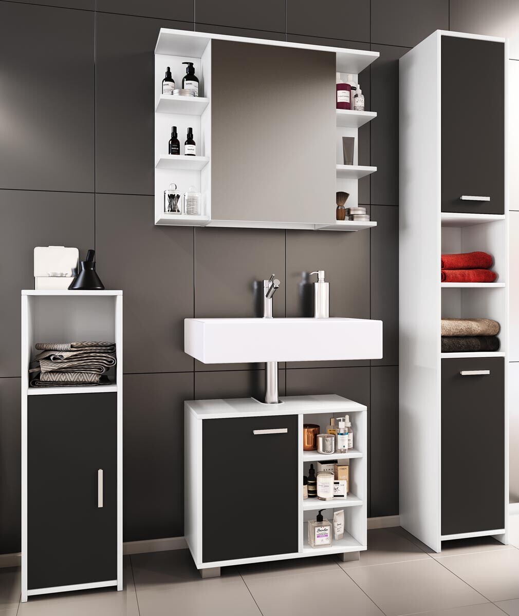 4dílná koupelnová sada Zalo I, černá