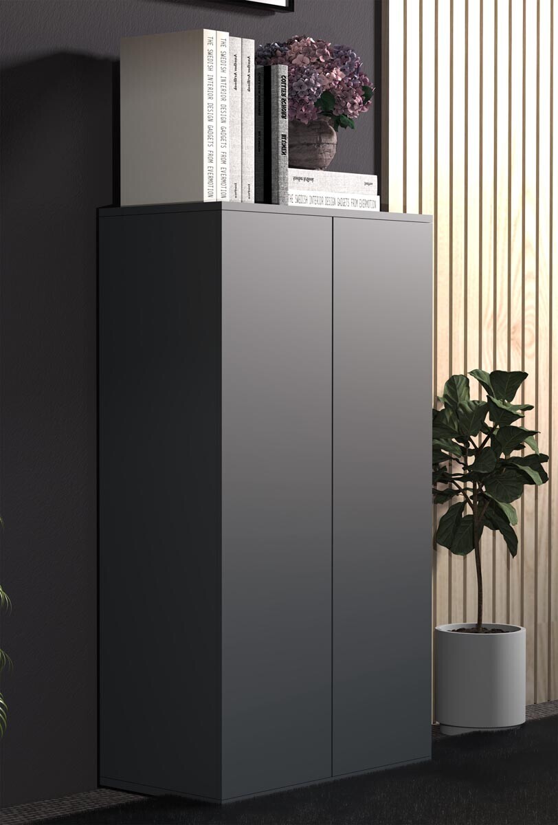 Skříňka Dalosa 3-komorová, antracitová