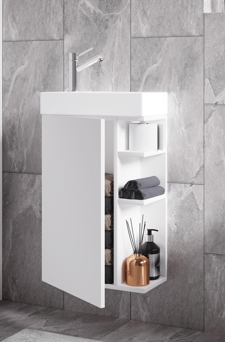 2dílné umyvadlo pro hosty Lumia, bílá