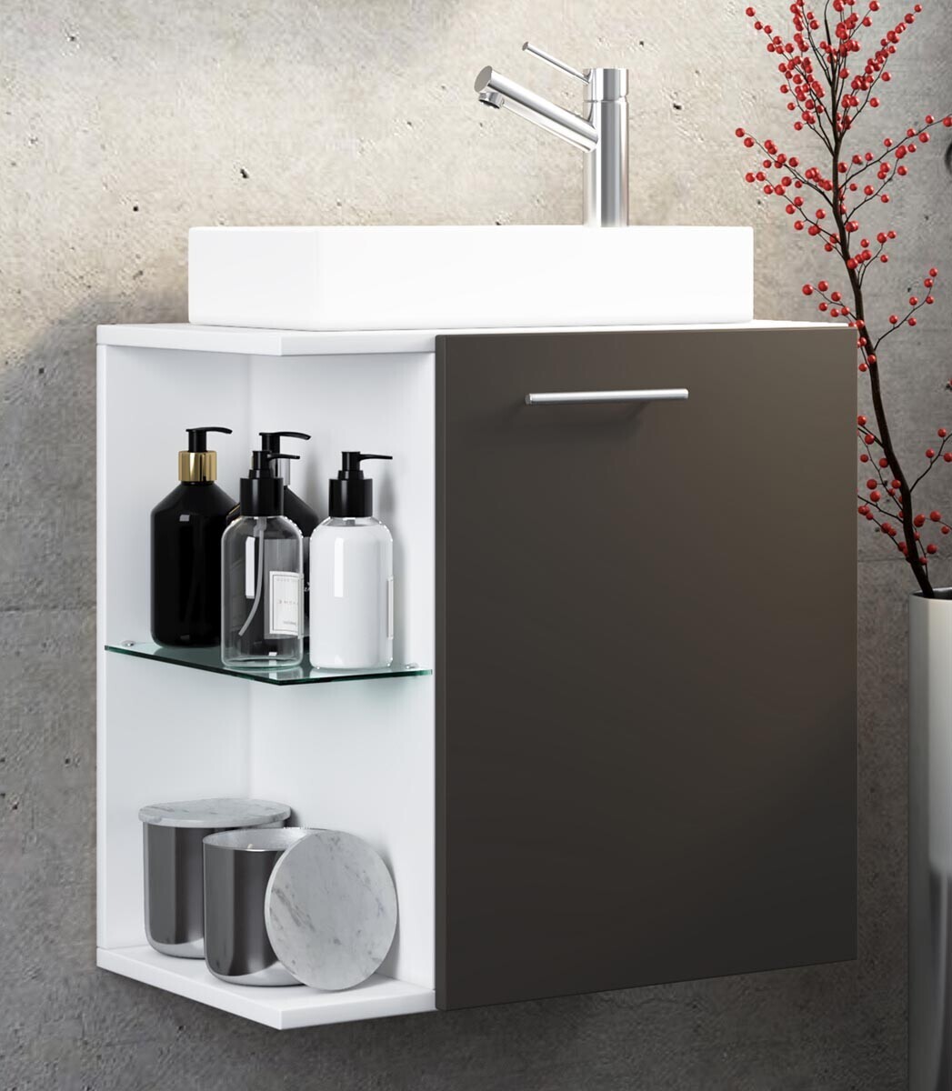 2dílné umyvadlo pro hosty Hausa, antracitová