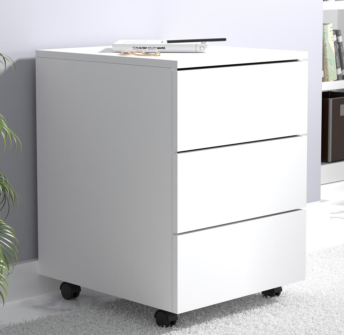 Mobilní zásuvkový kontejner Dalosa 45 3-SB, bílý