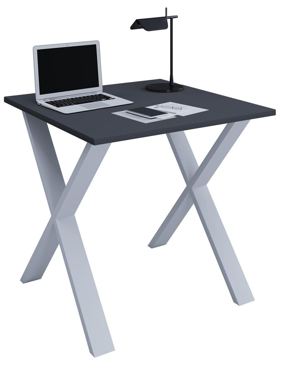 Stůl Lona 80x80 X-stopy, antracit