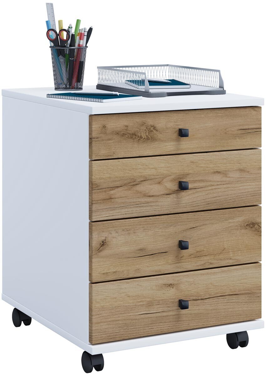 Mobilní zásuvkový kontejner Lona Mini, bílá