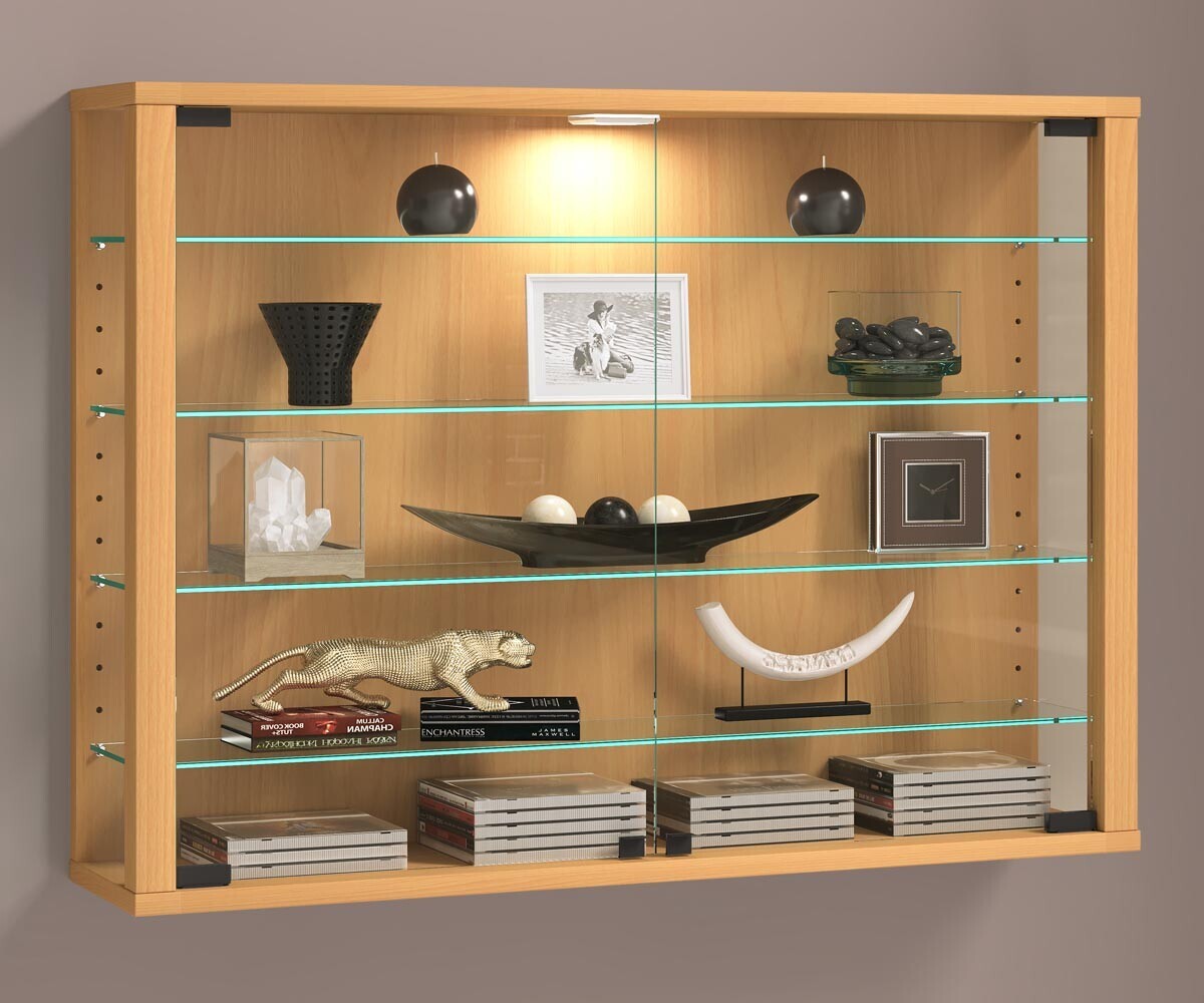 Nástěnná skříňka Vitrosa L, buk