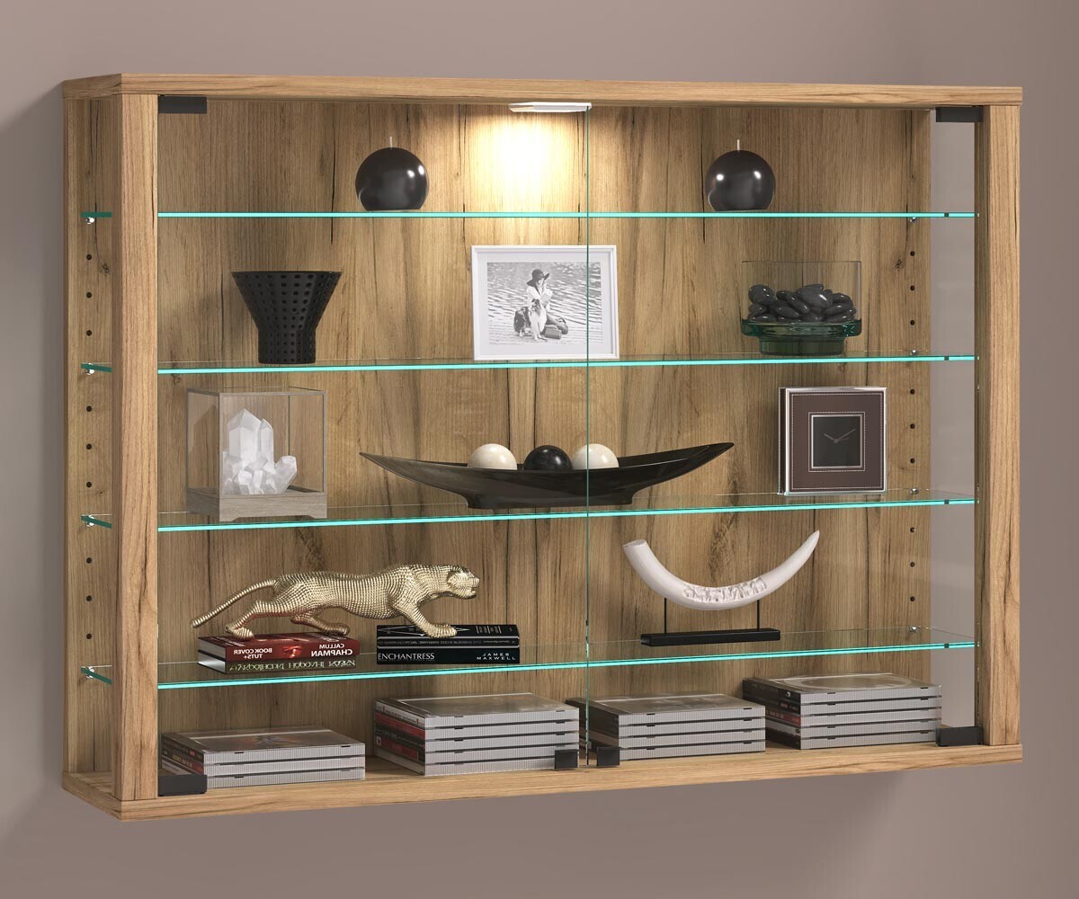 Nástěnná skříňka Vitrosa L, dub medový