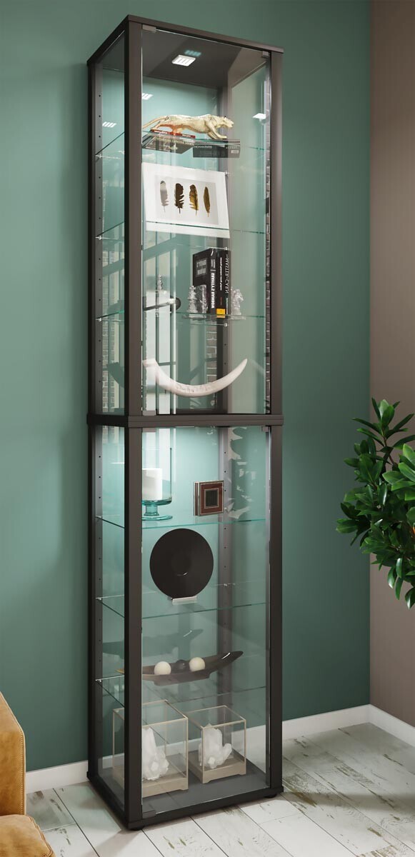 Stojací vitrína Kavisa XL, černá