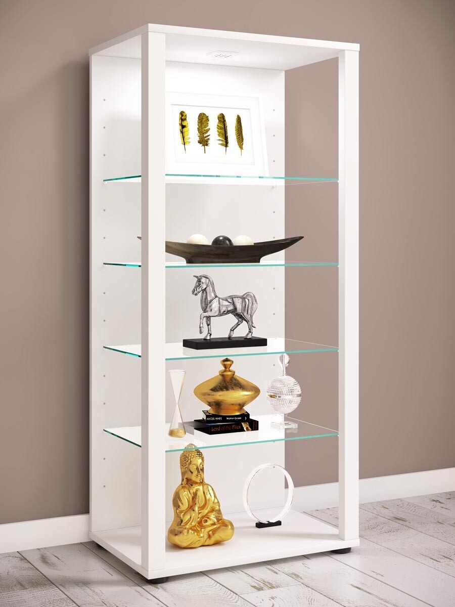 Stojanová vitrína Glasol III, bílá