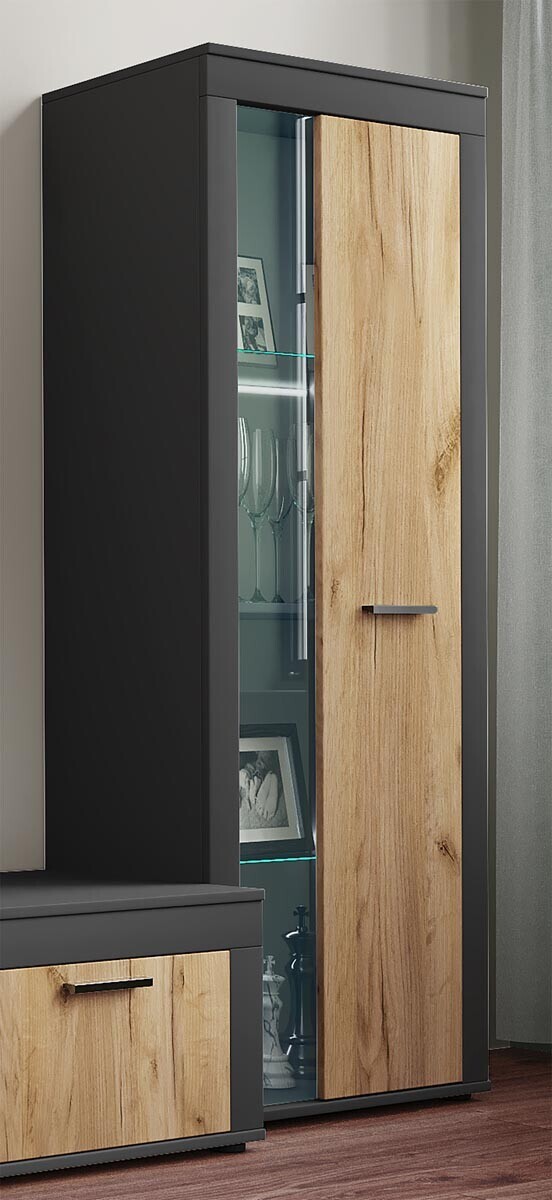 Vitrína Usilo, antracitová