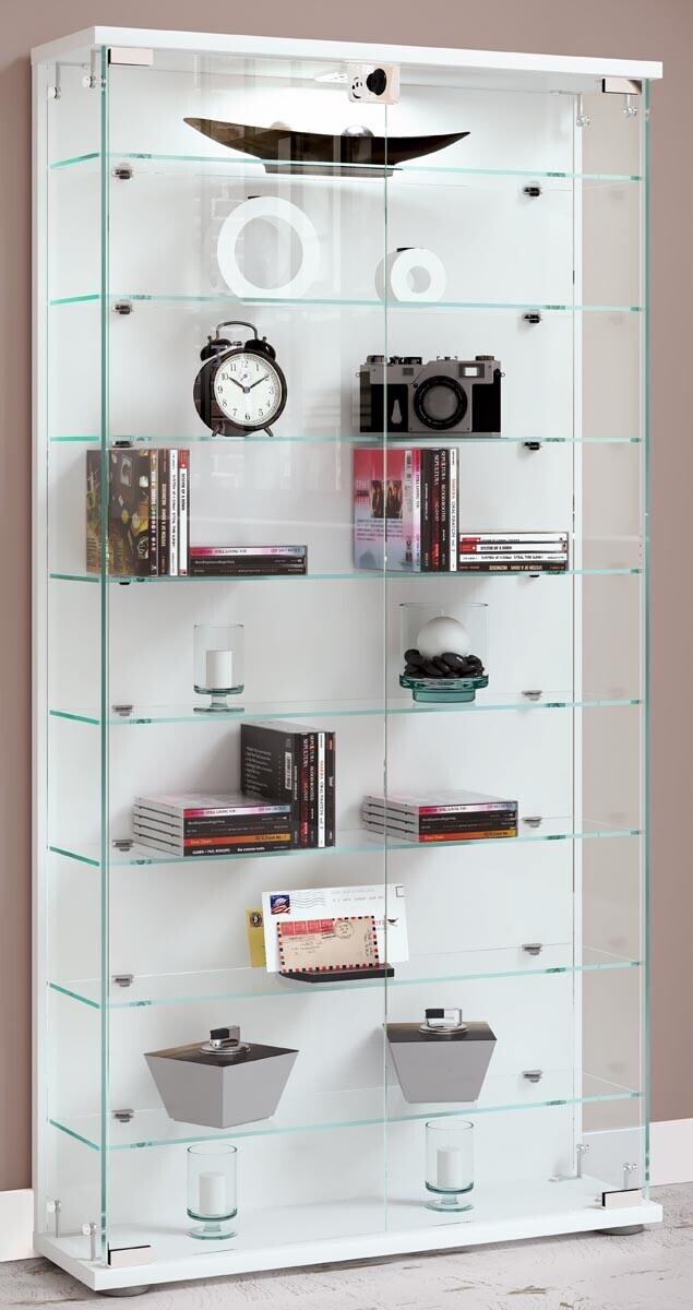 Vitrína Stelas L, bílá