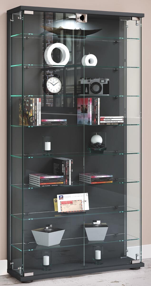 Vitrína Stelas L, antracitová