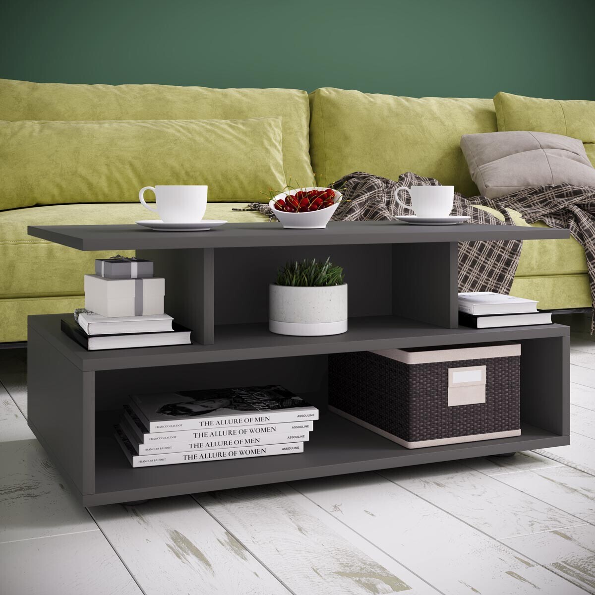 Konferenční stolek Esila, antracit