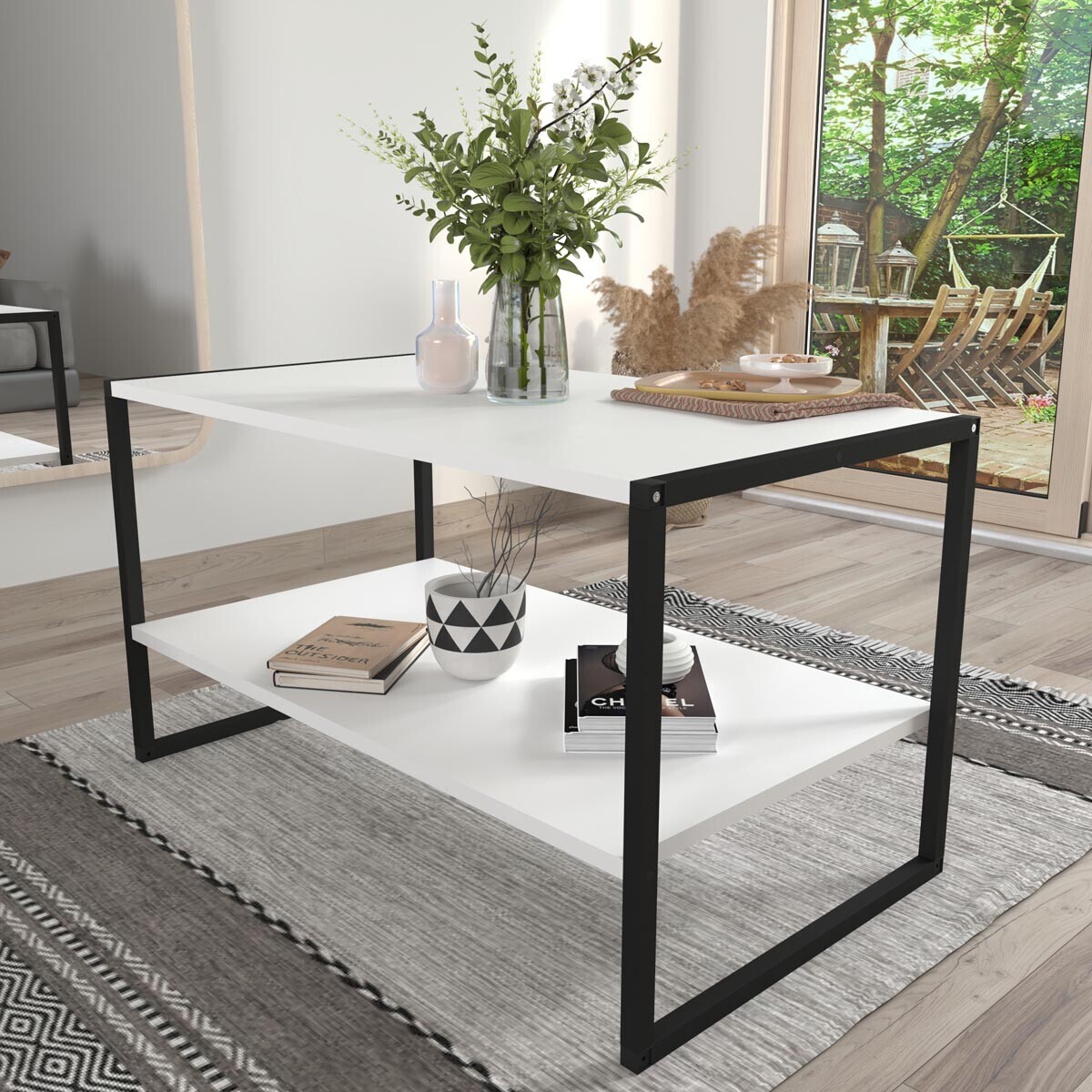 Konferenční stolek Insasi L, bílá