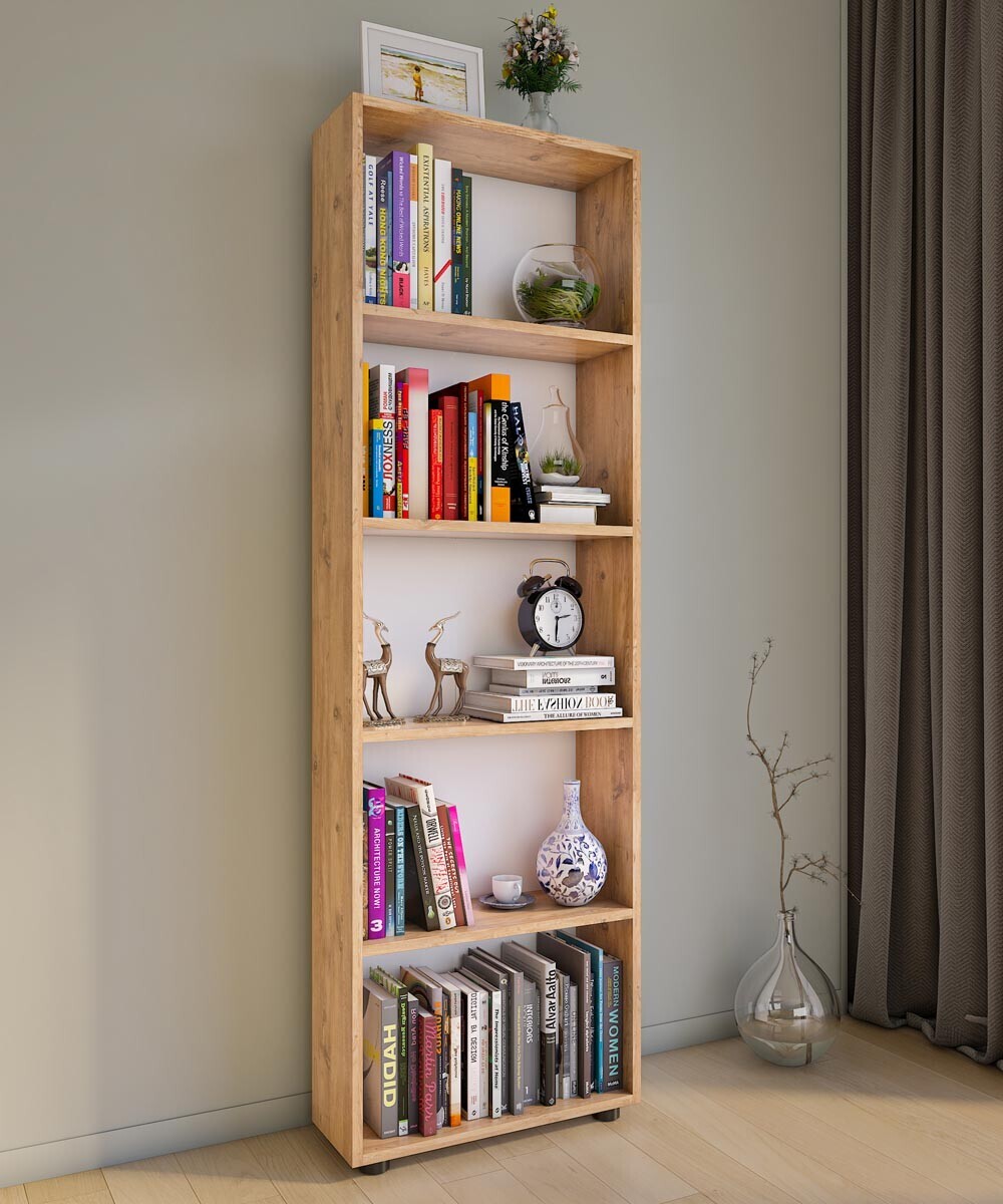 Stojací police Bulas 5-přihrádková, dub medový