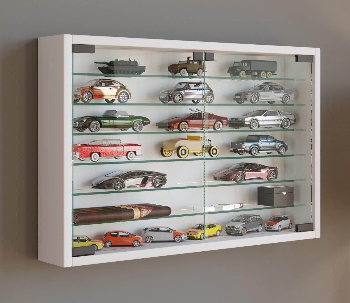 Vitrína Mandosa XL, bílá