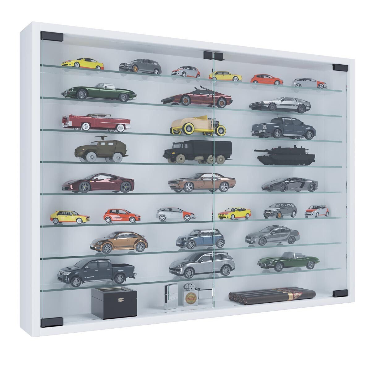 Vitrína Mandosa XXL, bílá