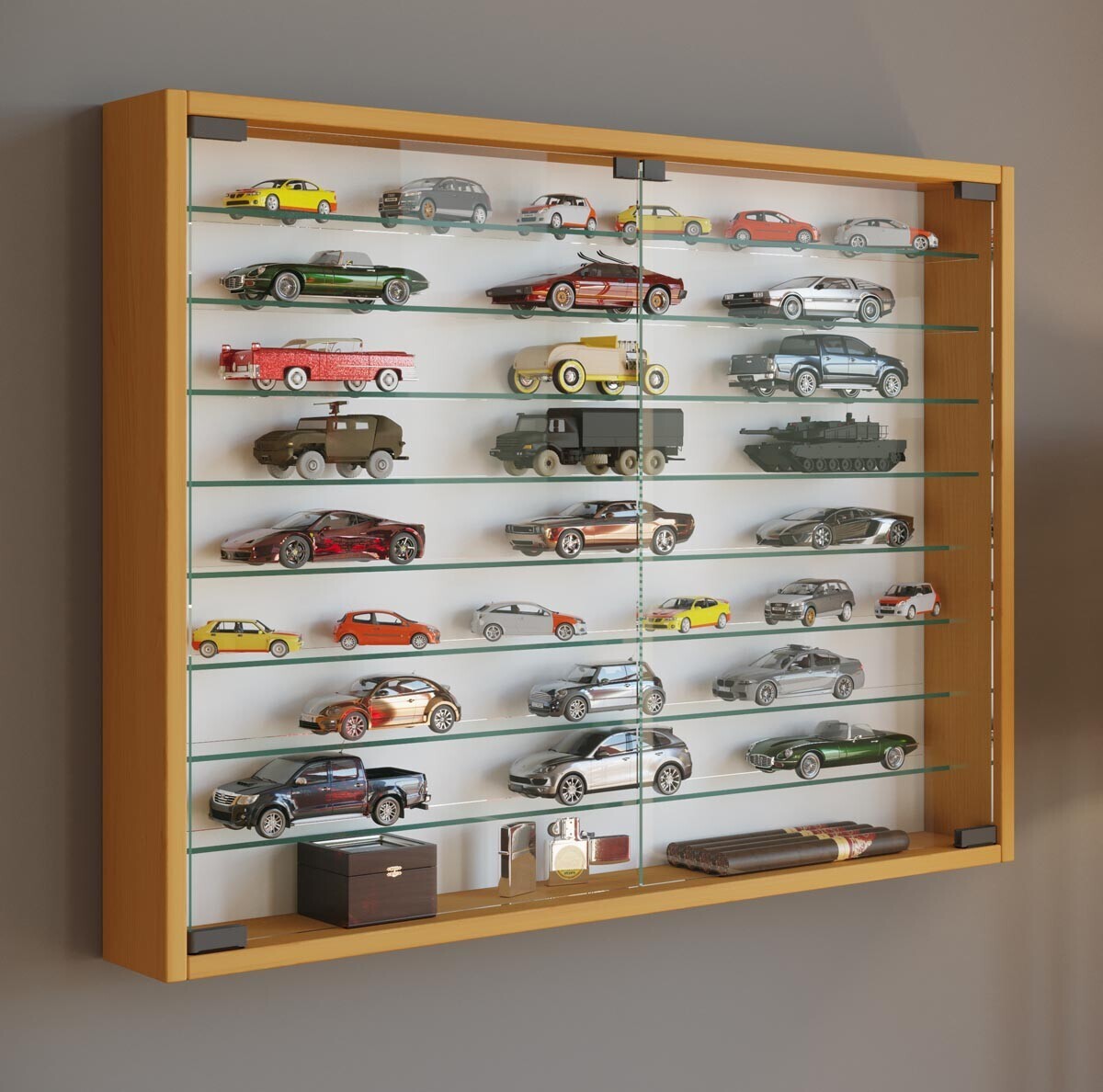 Vitrína Mandosa XXL, buk