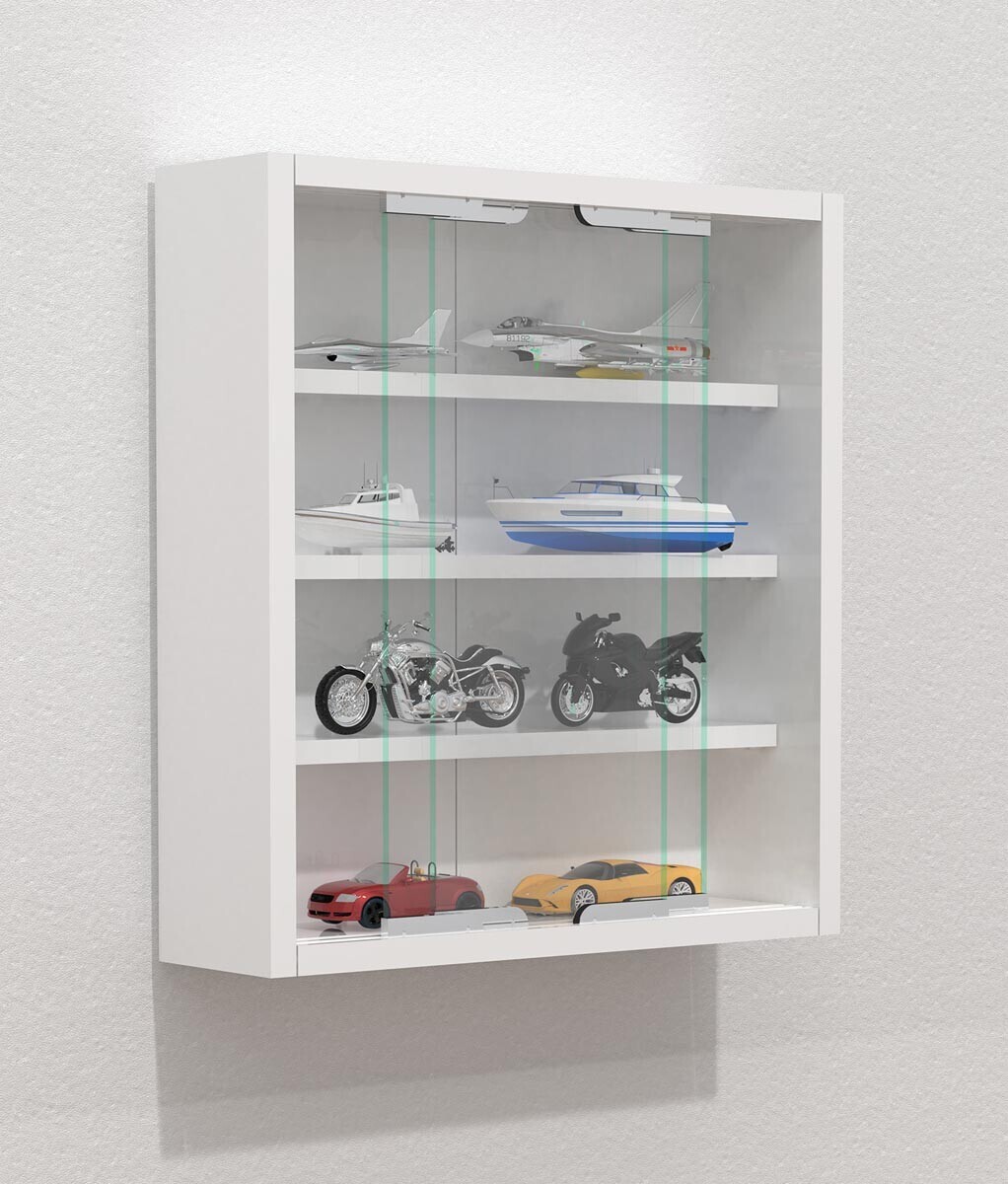 Nástěnná vitrína Agisa S, bílá