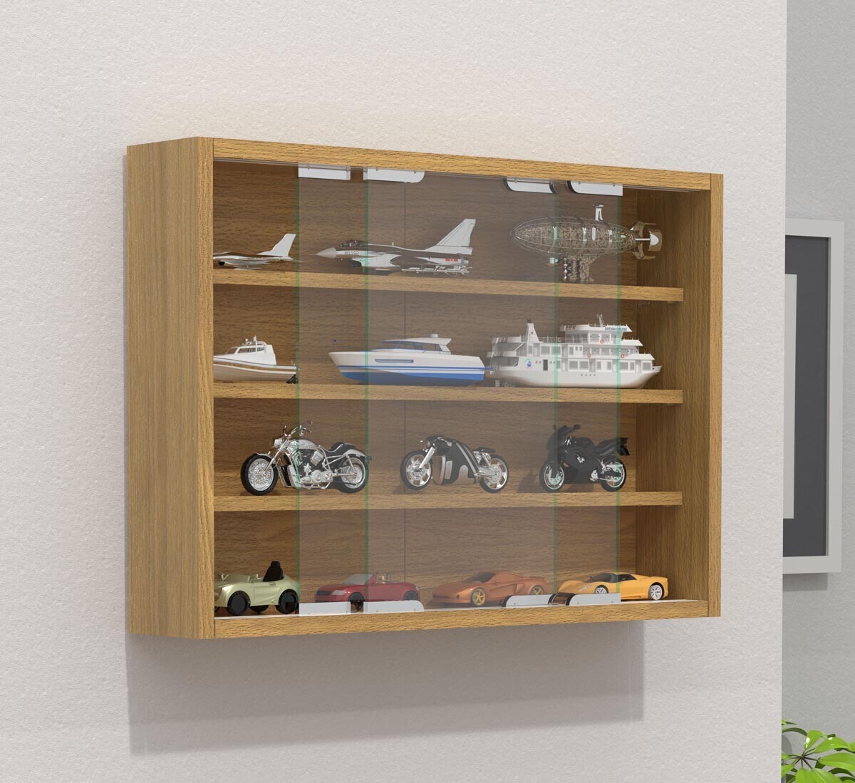 Nástěnná vitrína Agisa M, buk