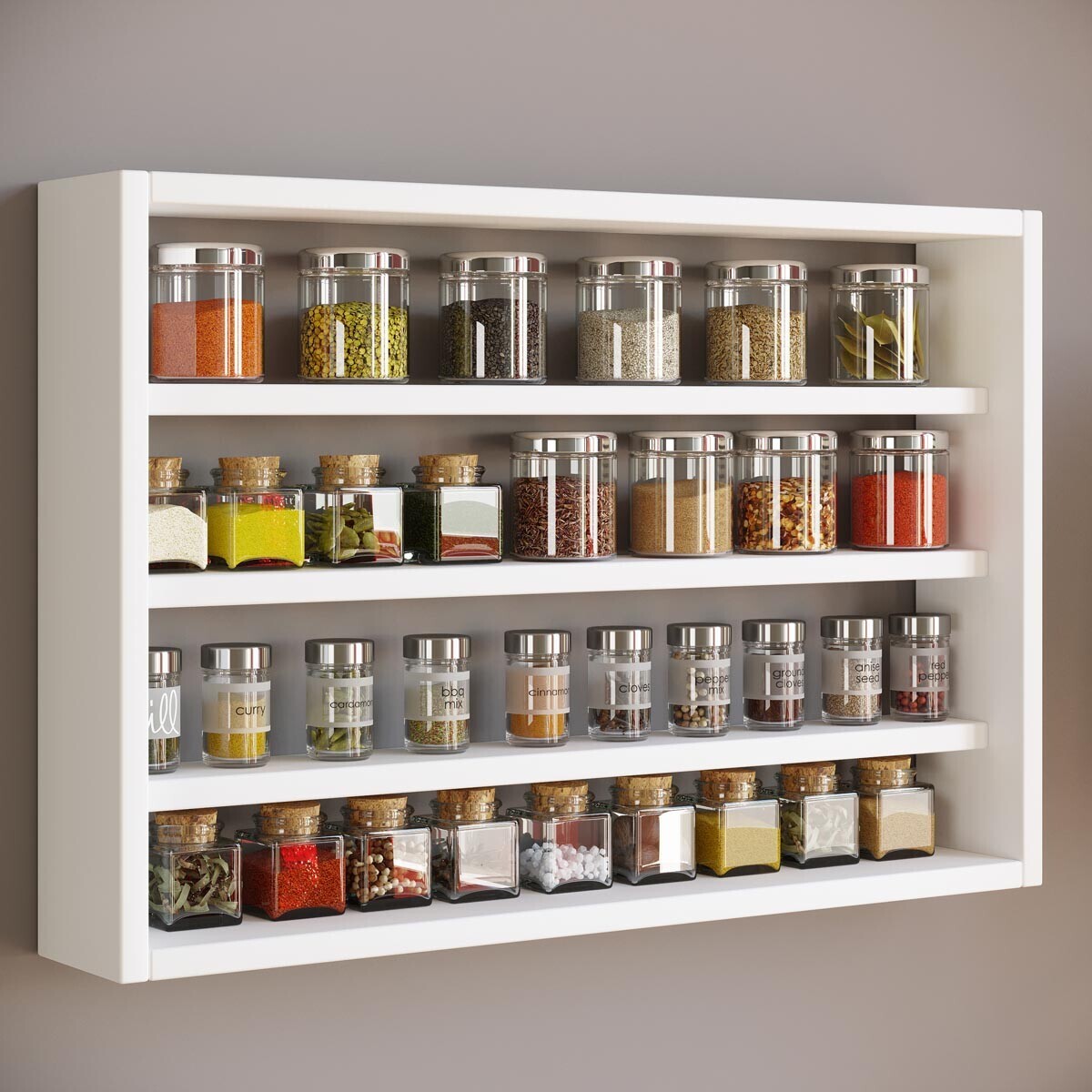 Kuchyňská police Esaldi M, bílá