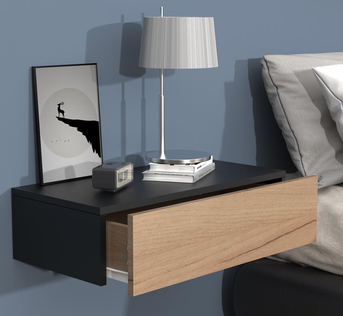 Nástěnná zásuvka Usal M 60, černá