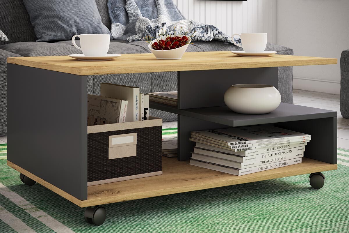 Konferenční stolek Stango L, antracit