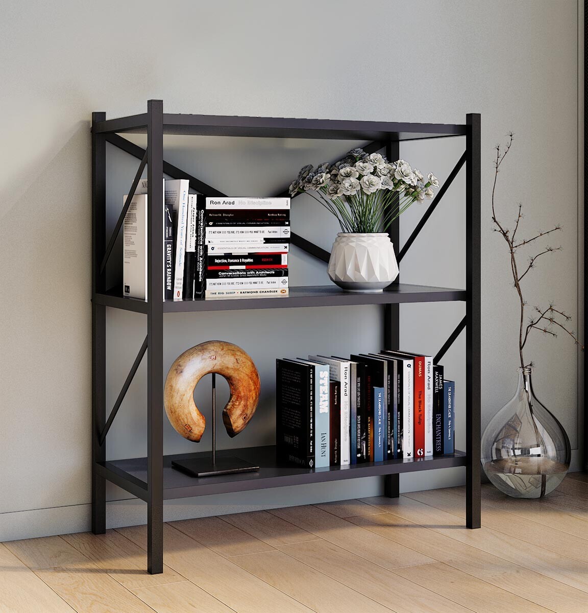 Police Insasi 2-komorová, antracitová