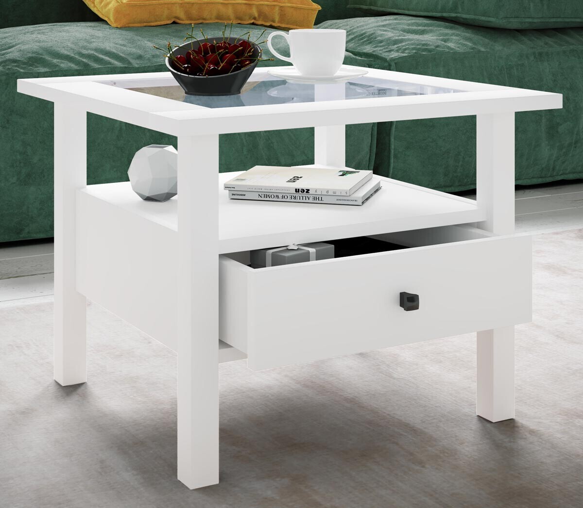 Konferenční stolek Lingis M, bílý