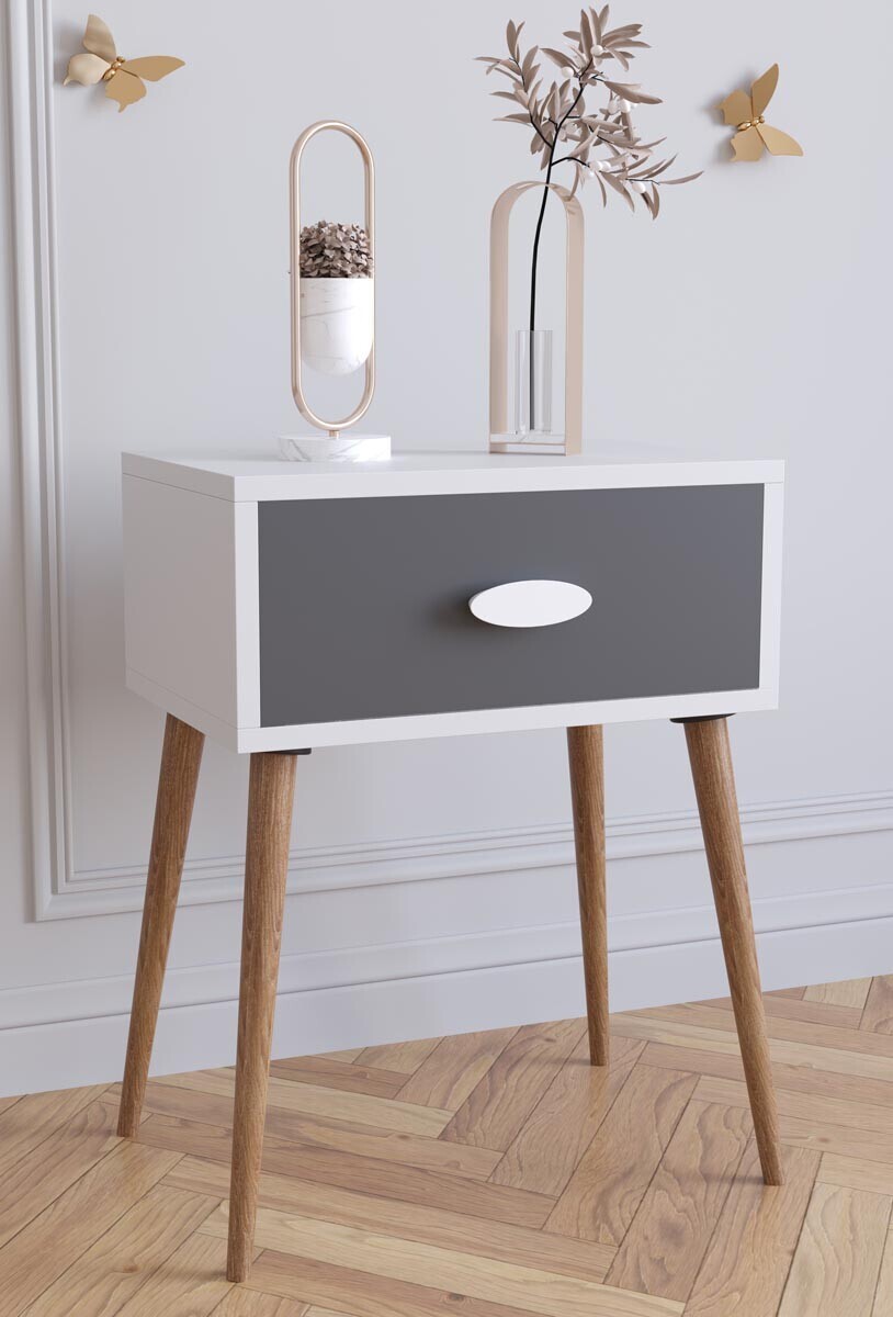 Noční stolek Singol L, antracit