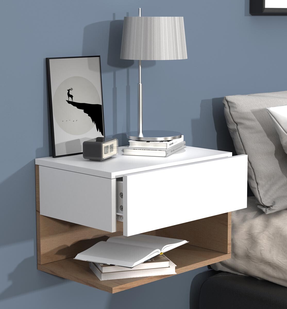 Nástěnná zásuvka Usal XL 45, dub medový