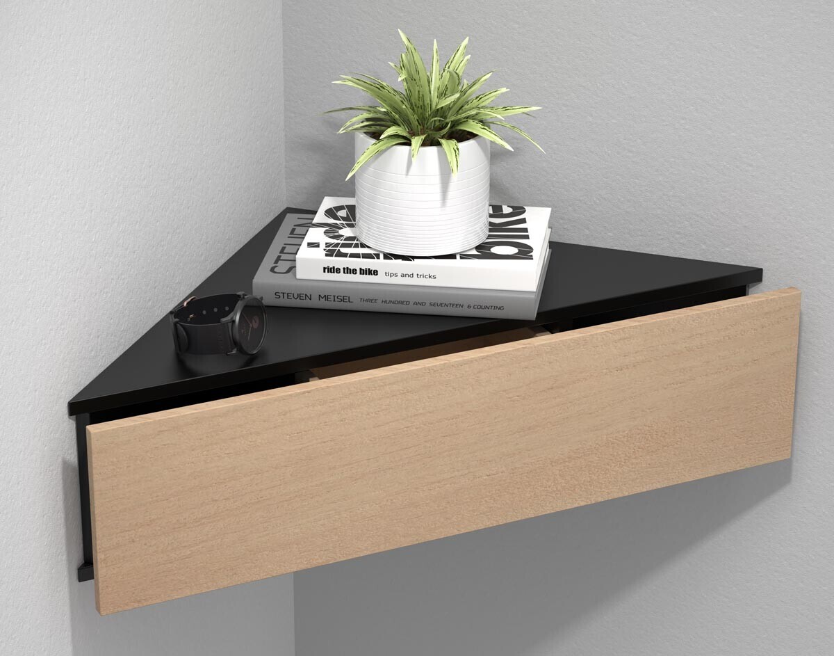 Nástěnná zásuvka Usal S, černá