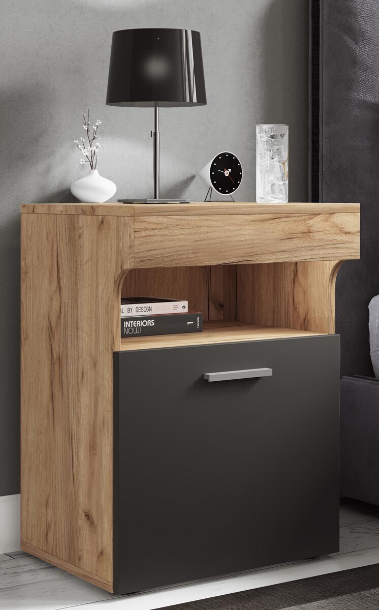 Noční stolek Slepal M, antracit
