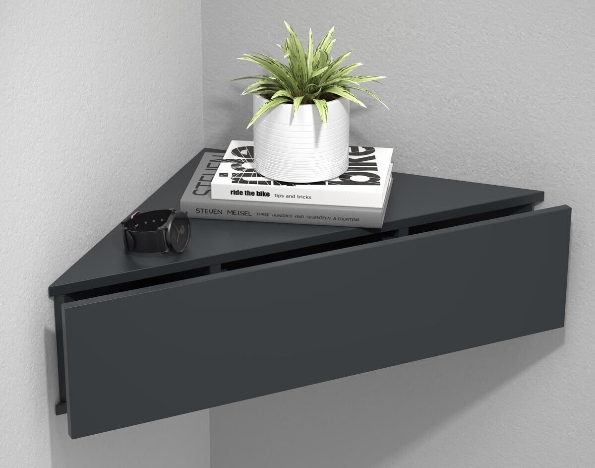 Nástěnná zásuvka Usal S, antracitová