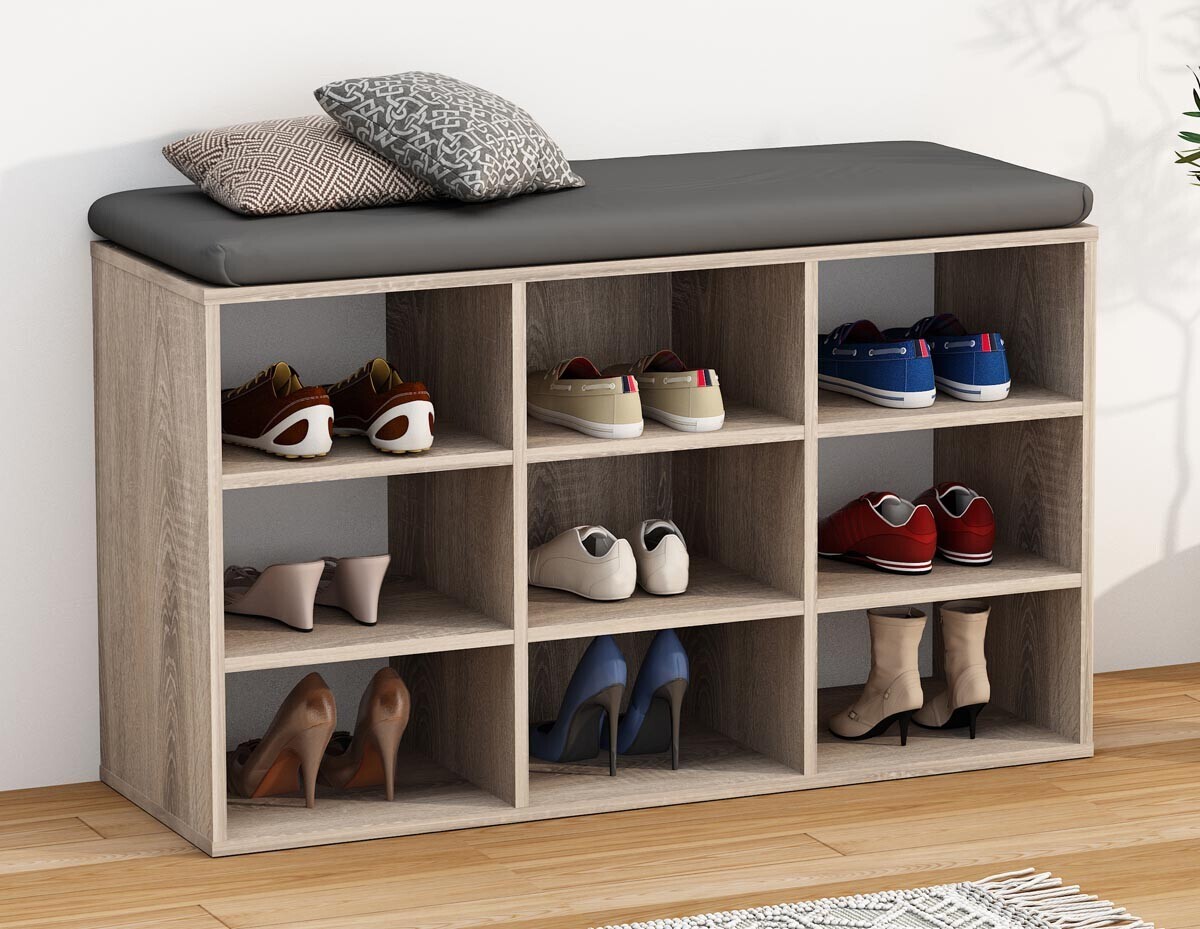 Botník Hinsol XS 9 přihrádek, dub sonoma