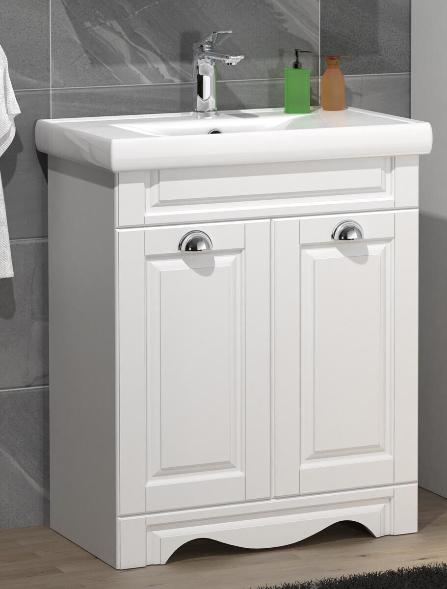 2dílná umyvadlová skříňka Casalo L, bílá