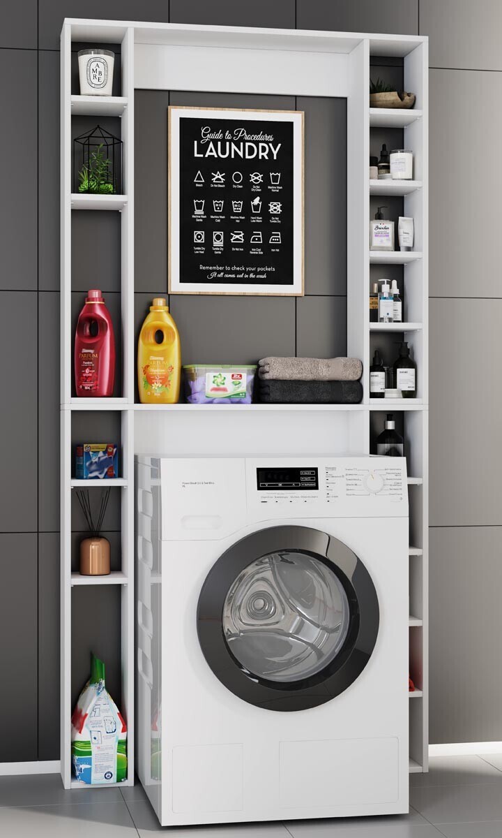 Skříňka na pračku Tinoli XL, bílá