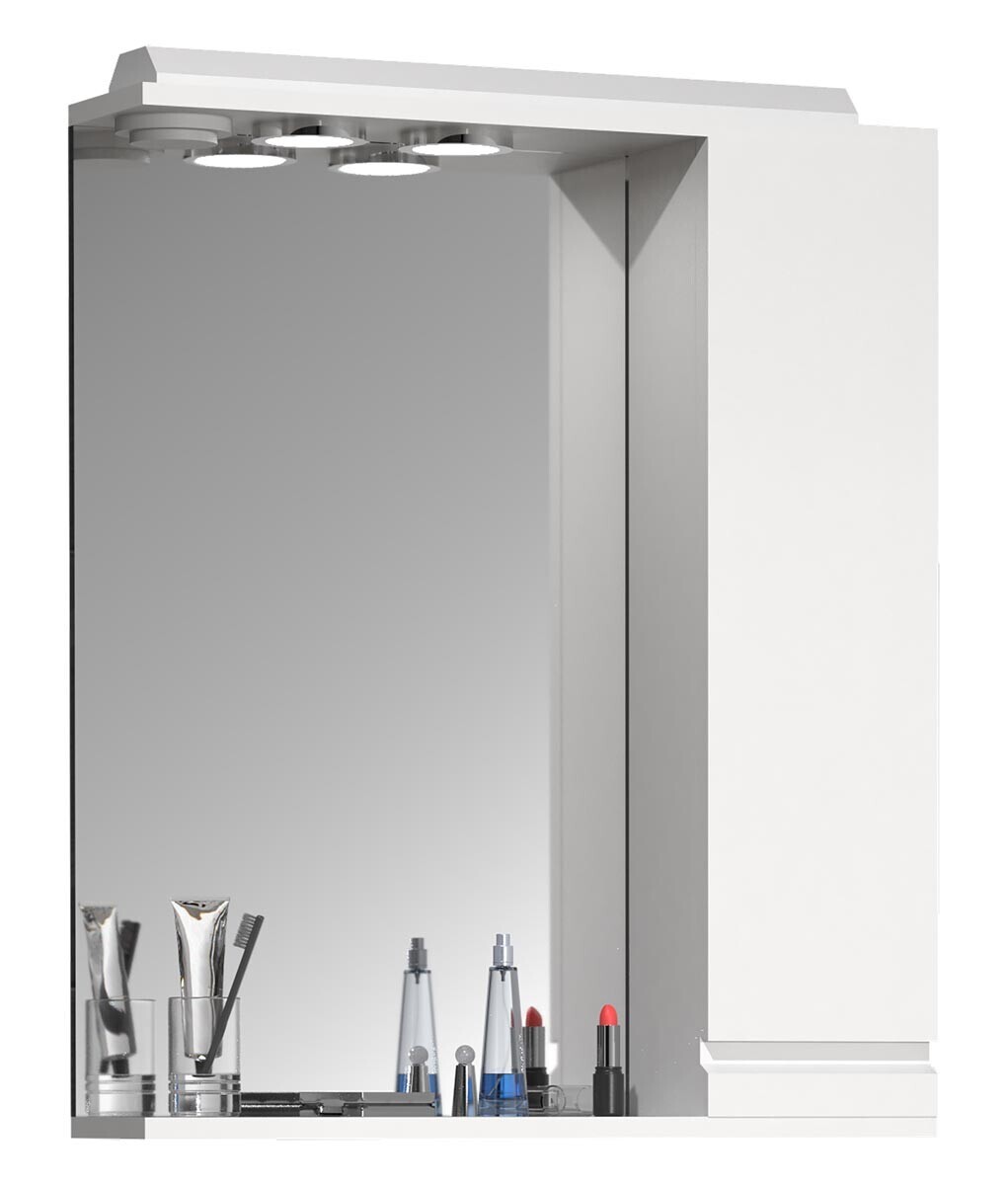 Zrcadlová skříňka Silora L 60 cm, bílá