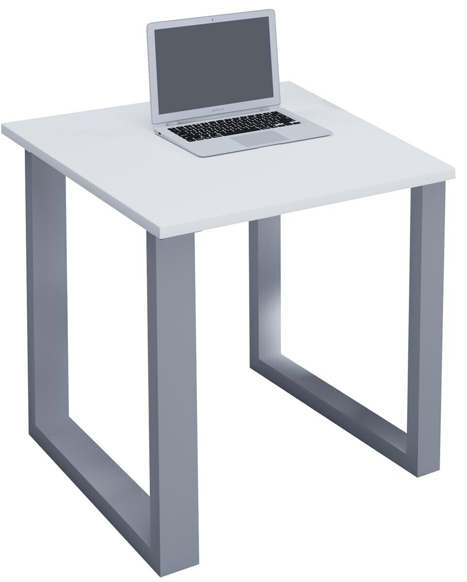 VCM Stůl Lona 80x80 U-nohy, bílý