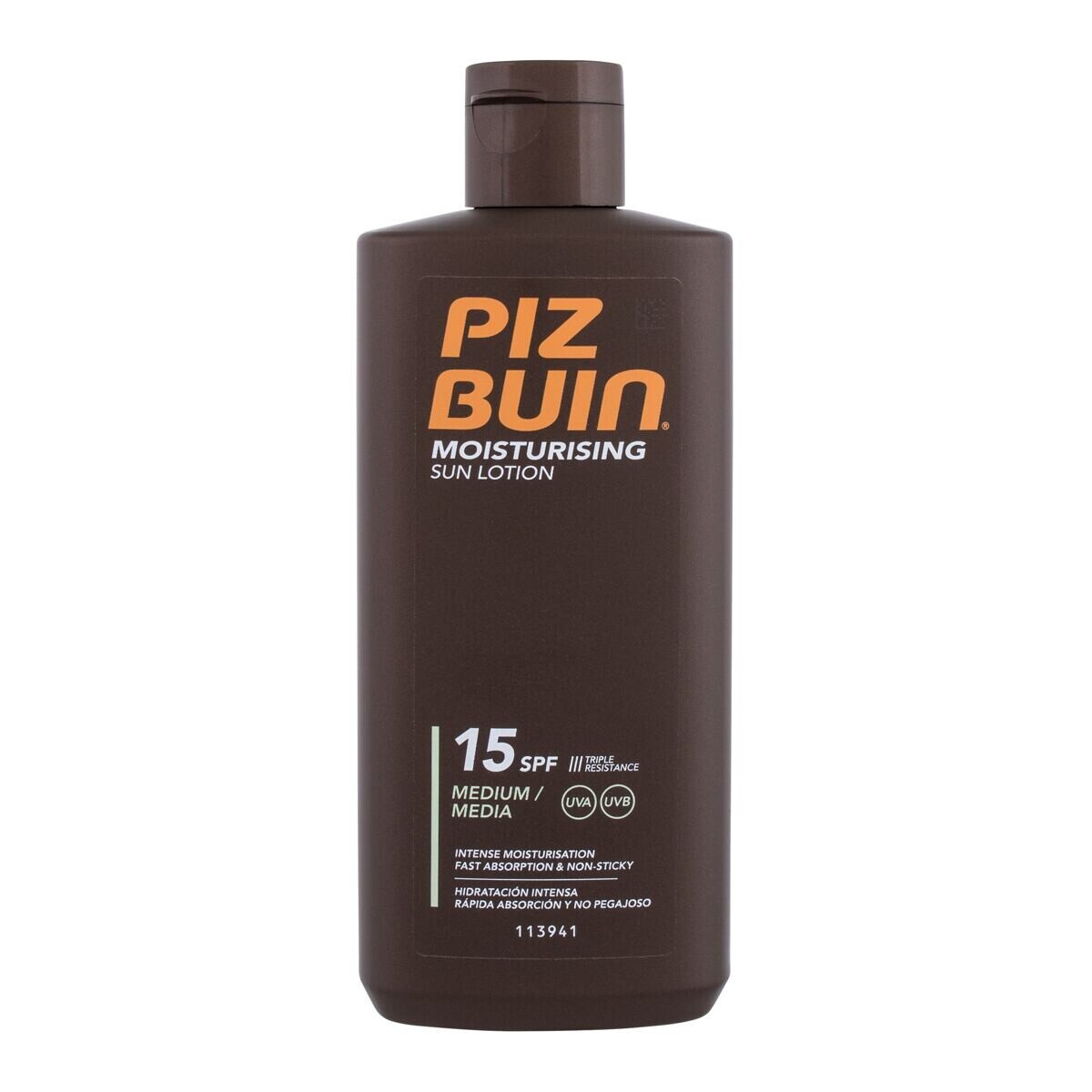 PIZ BUIN Moisturising Sun Lotion SPF15 voděodolné mléko na opalování s hydratačním účinkem 200 ml