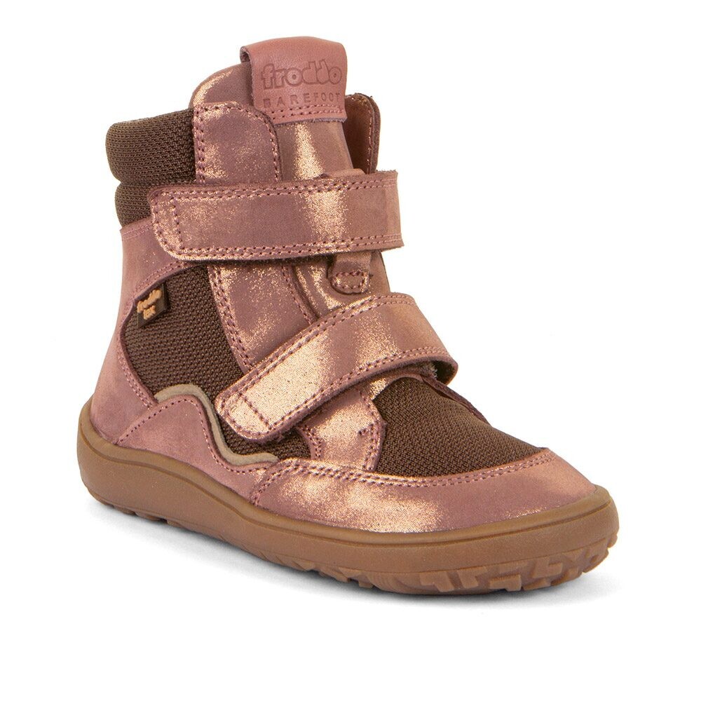 Dívčí zimní barefoot boty TEX WINTER TL Pink/Gold Froddo G3160247-8T - 24